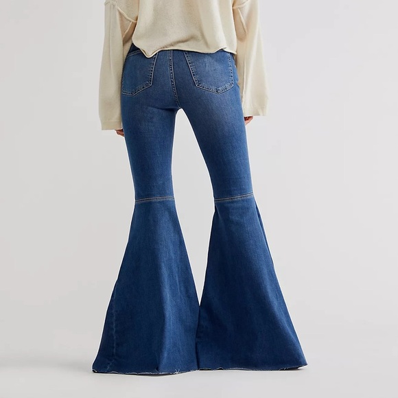 We The Free People Just Float On Flare Jeans Sz 29 high rise - Picture 1 of 9